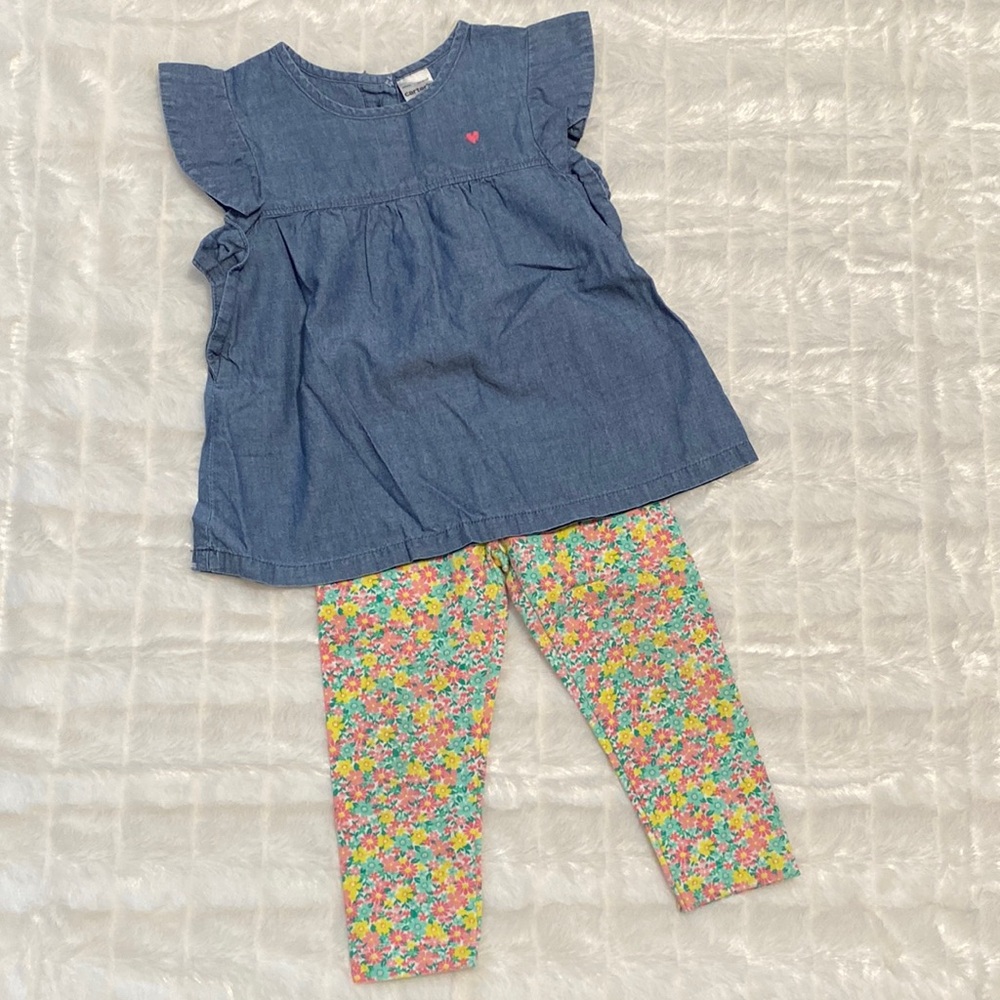 Carter’s 2pc Set. Size 12 Months.